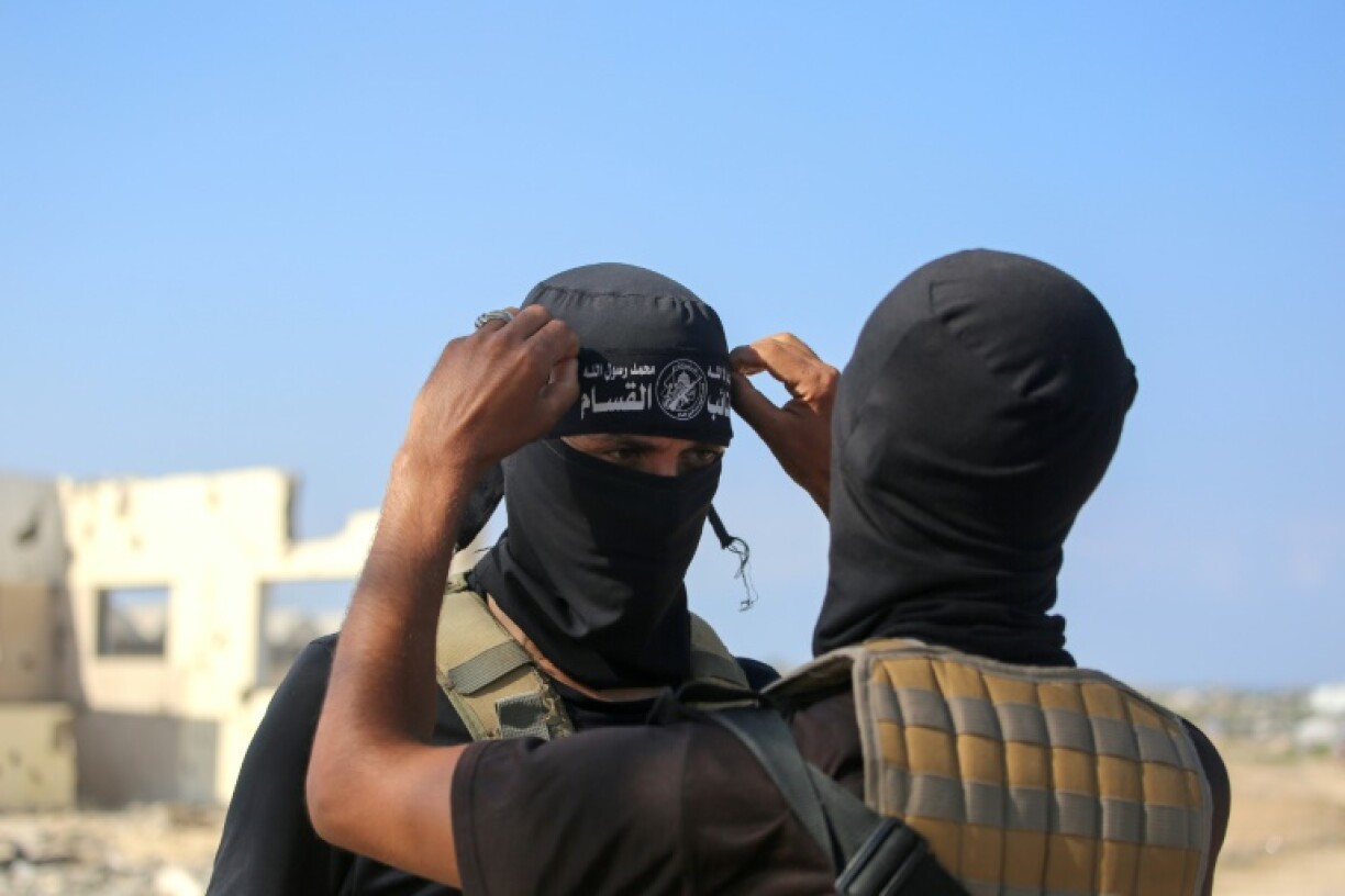 Palestinian militants of the Ezzedine al-Qassam Brigades, the armed wing of Hamas have been more prominent on the streets of the territory since the partial pullback of Israeli forces