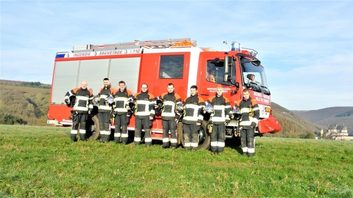 L'équipe du CIS de Vianden qui assure la permanence ce mardi soir