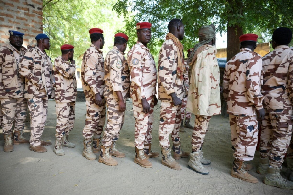 Chad's security forces voted on Saturday