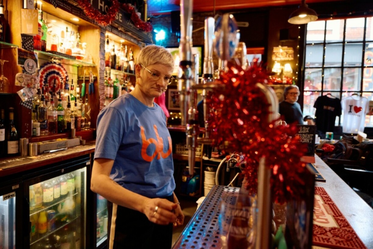 Kate Davidson, landlady at the Old Ivy House pub, said the ration cards were 'a bit of fun'