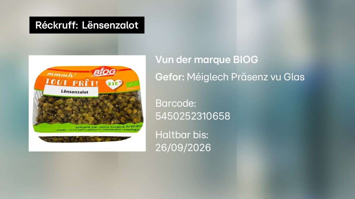 Réckruff vun der ALVA: Glasstécker an der Lënsenzalot vun der Mark BIOG