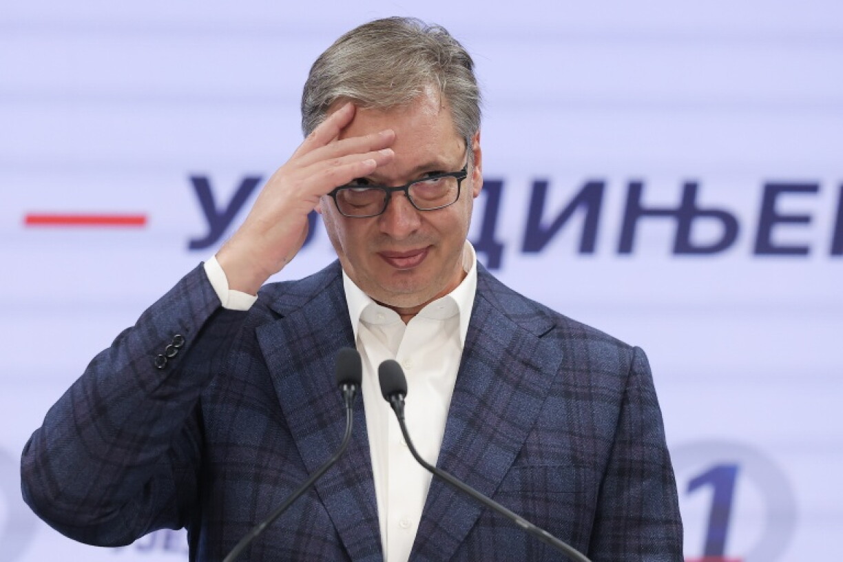 Aleksandar Vucic conceded defeat after Sunday's snap poll saw record voter turnout