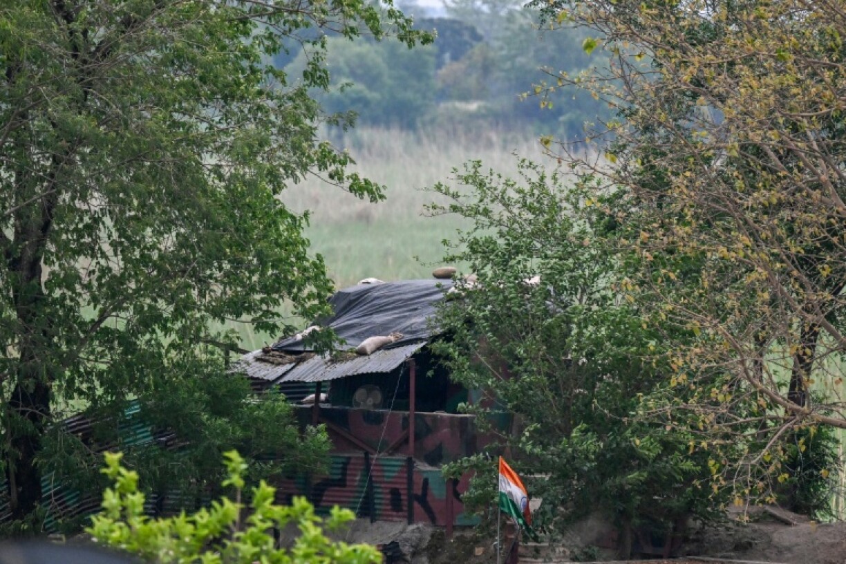 An Indian army post near Sainth, the last village near the Line of Control in Jammu district