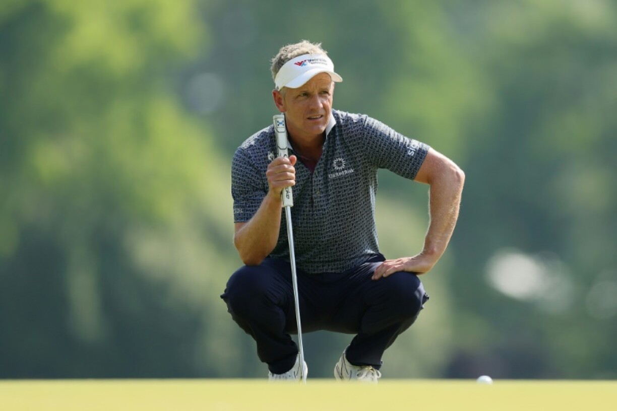 England's Luke Donald, Europe 2025 Ryder Cup captain, fired a four-under par 67 to contend after 18 holes at the PGA Championship