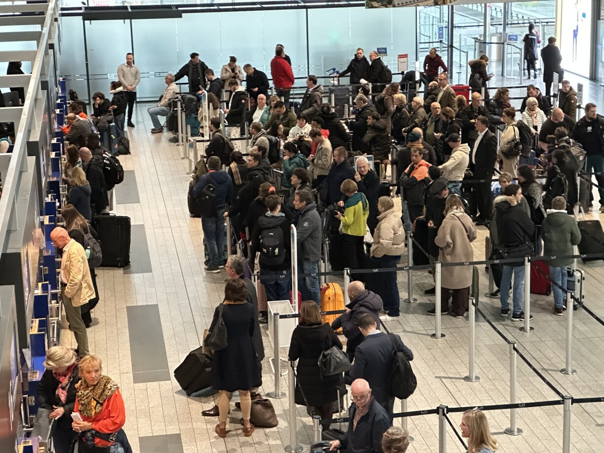 Les panneaux d'affichage ne fonctionnent pas ce vendredi à l'aéroport du Findel.