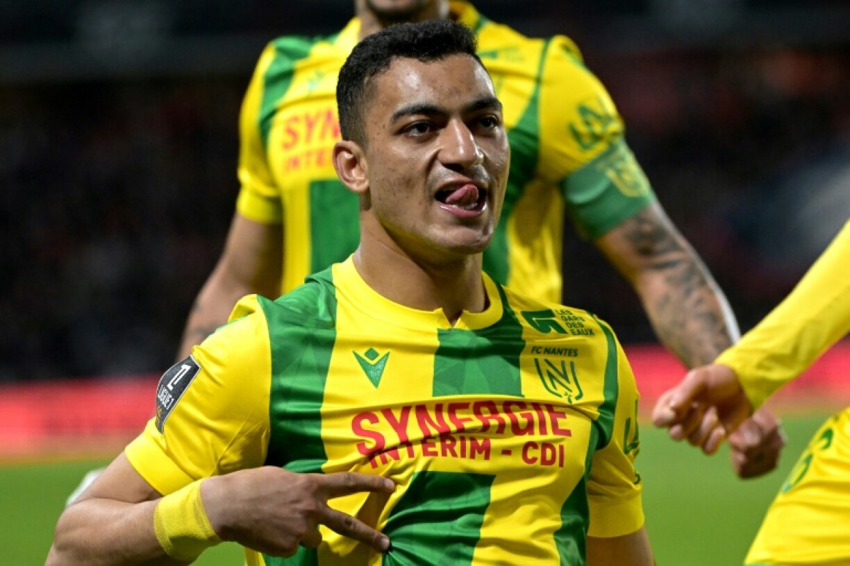 Egypt striker Mostafa Mohamed in action for Nantes earlier this season