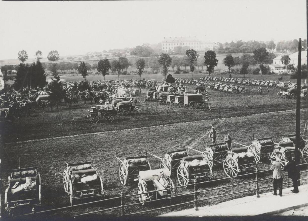 German troops in Mersch, 8 August 1914