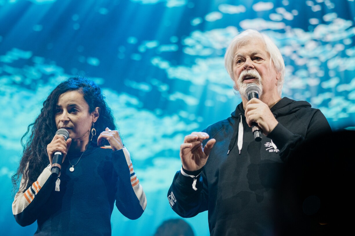 Paul Watson lors d'un déplacement à Nantes (France) en 2024.