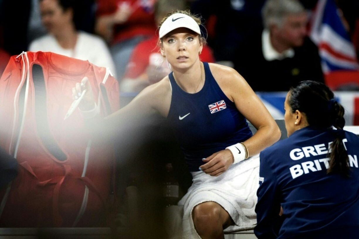 British number one Katie Boulter lost her singles tie but helped seal a place in the Billie Jean King Cup Finals in the doubles