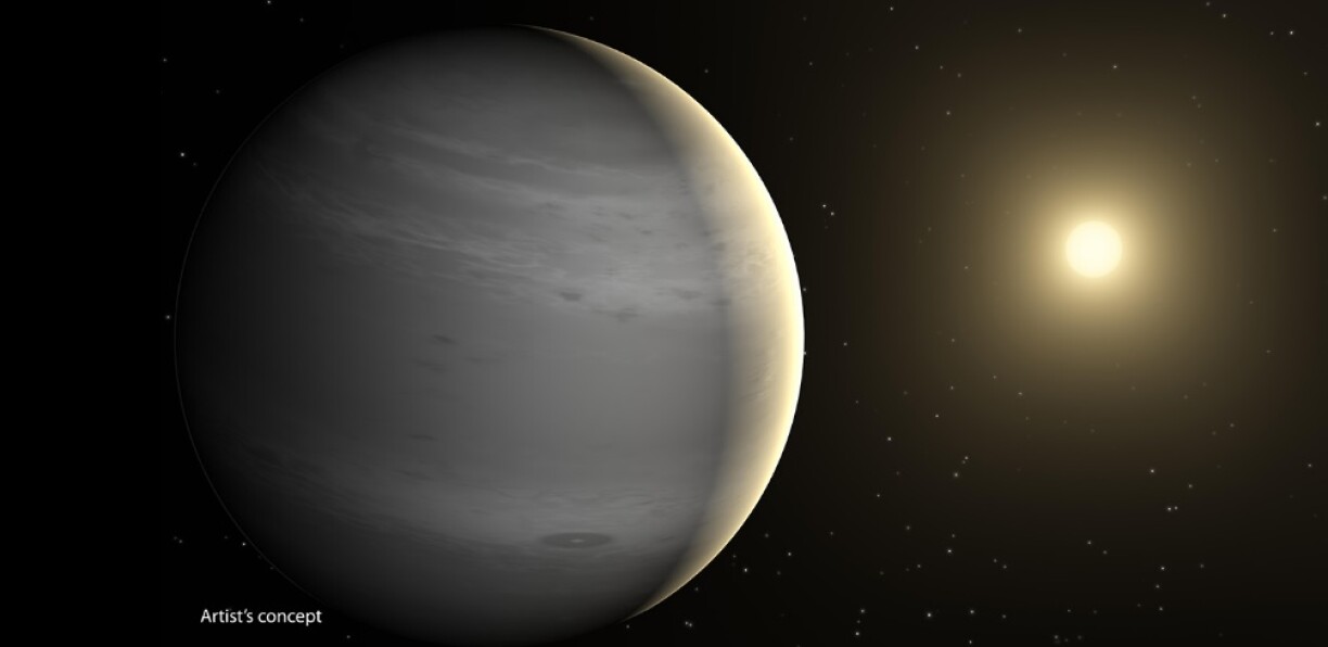 Une vue d'artiste de la planète Péitruss.