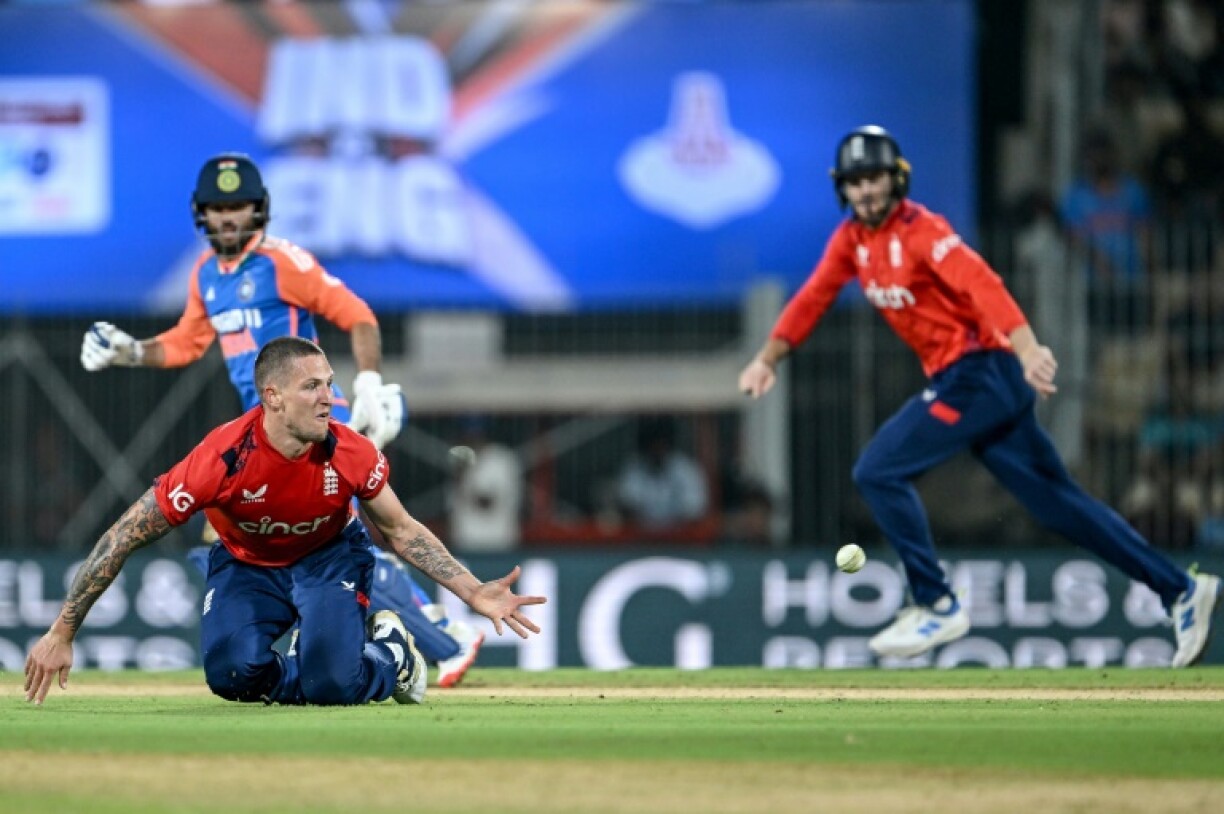 England's Brydon Carse in action in the field
