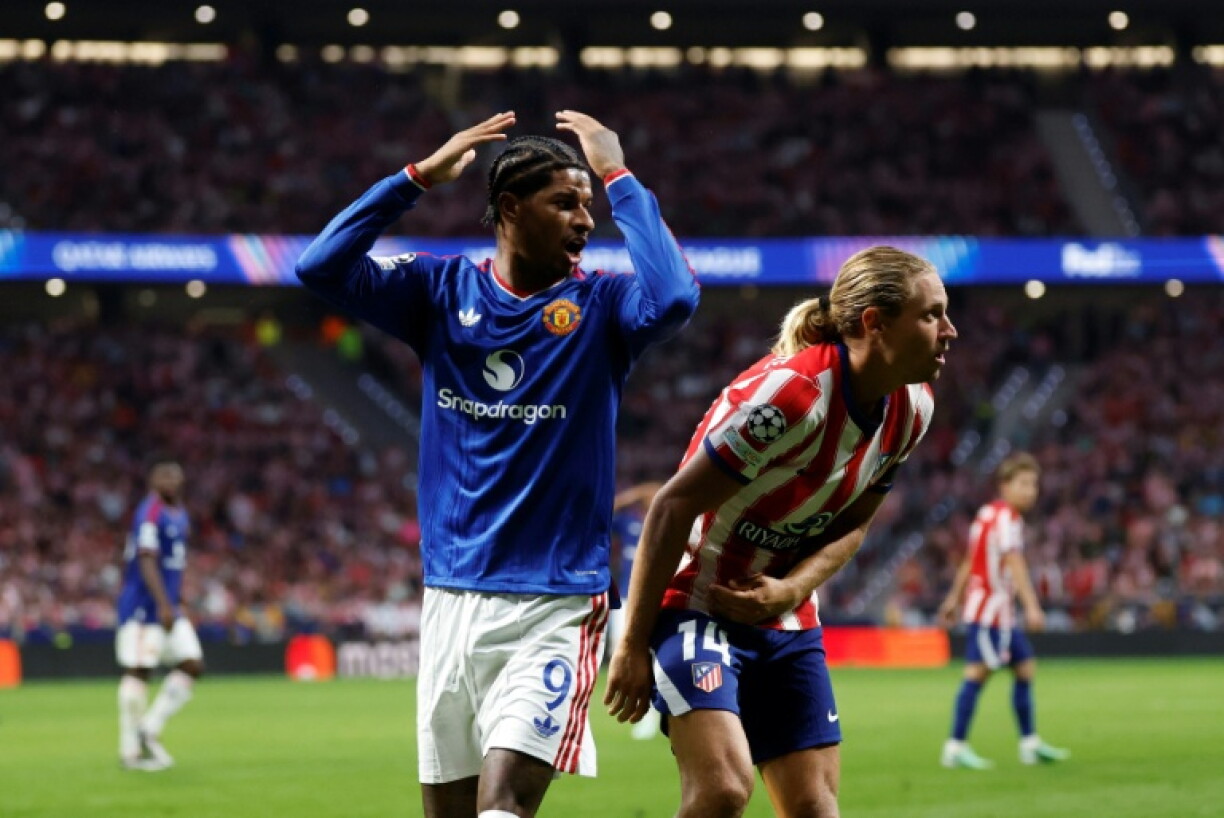 Marcus Rashford and Manchester United slumped to a 2-0 defeat to Atletico Madrid in Spain in the Champions League on Tuesday