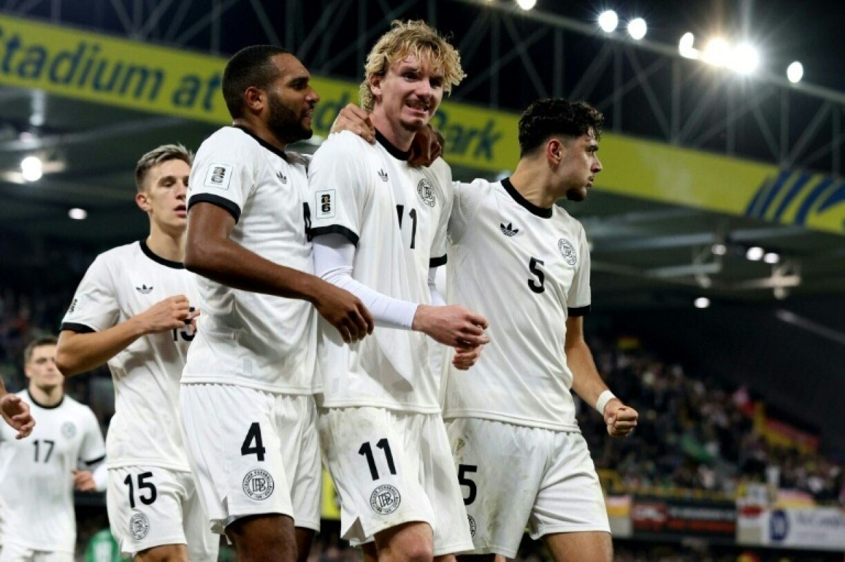 Germany striker Nick Woltemade scored his first goal in international colours