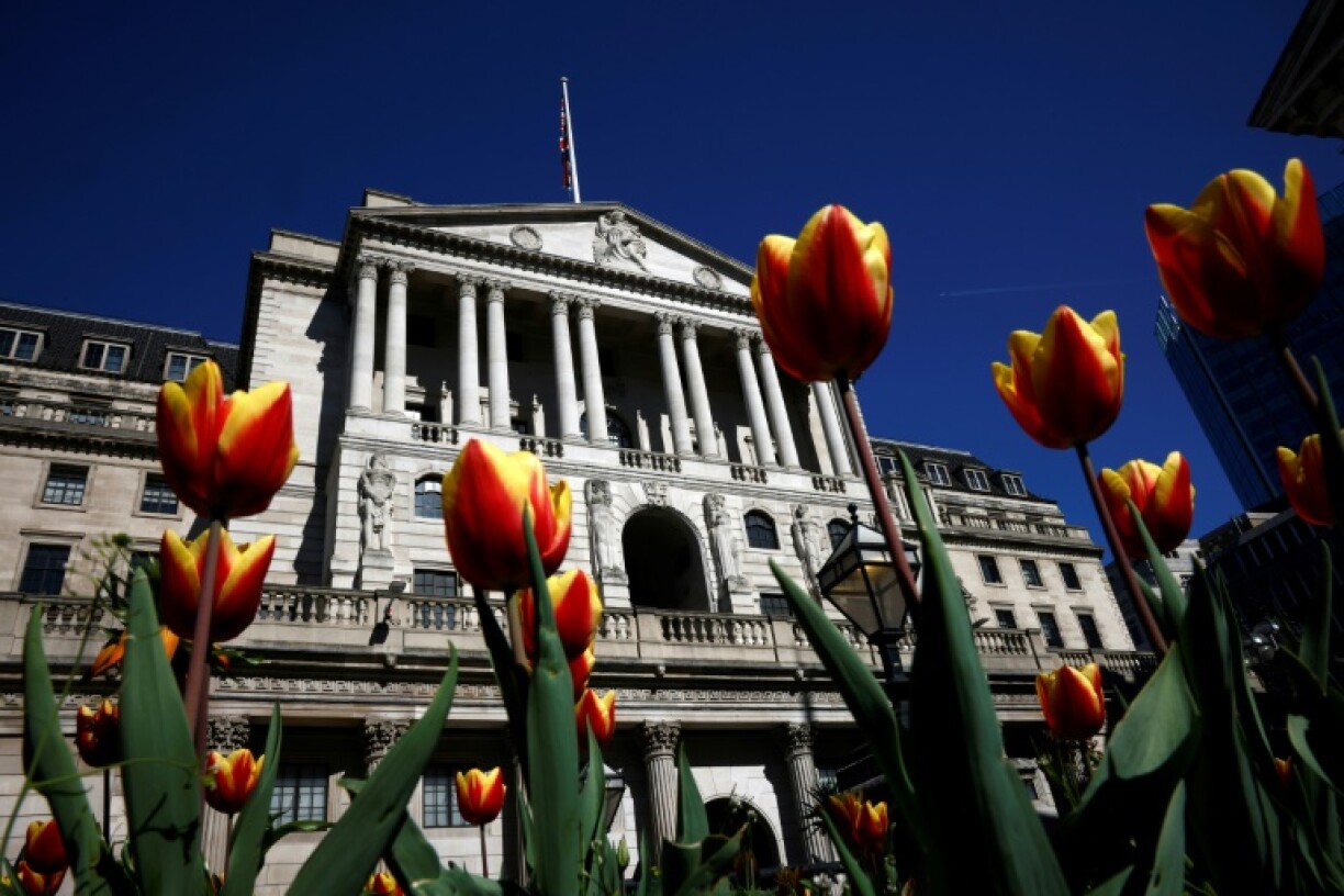 The Bank of England hiked its forecast for annual UK gross domestic product growth this year, to one percent from 0.75 percent