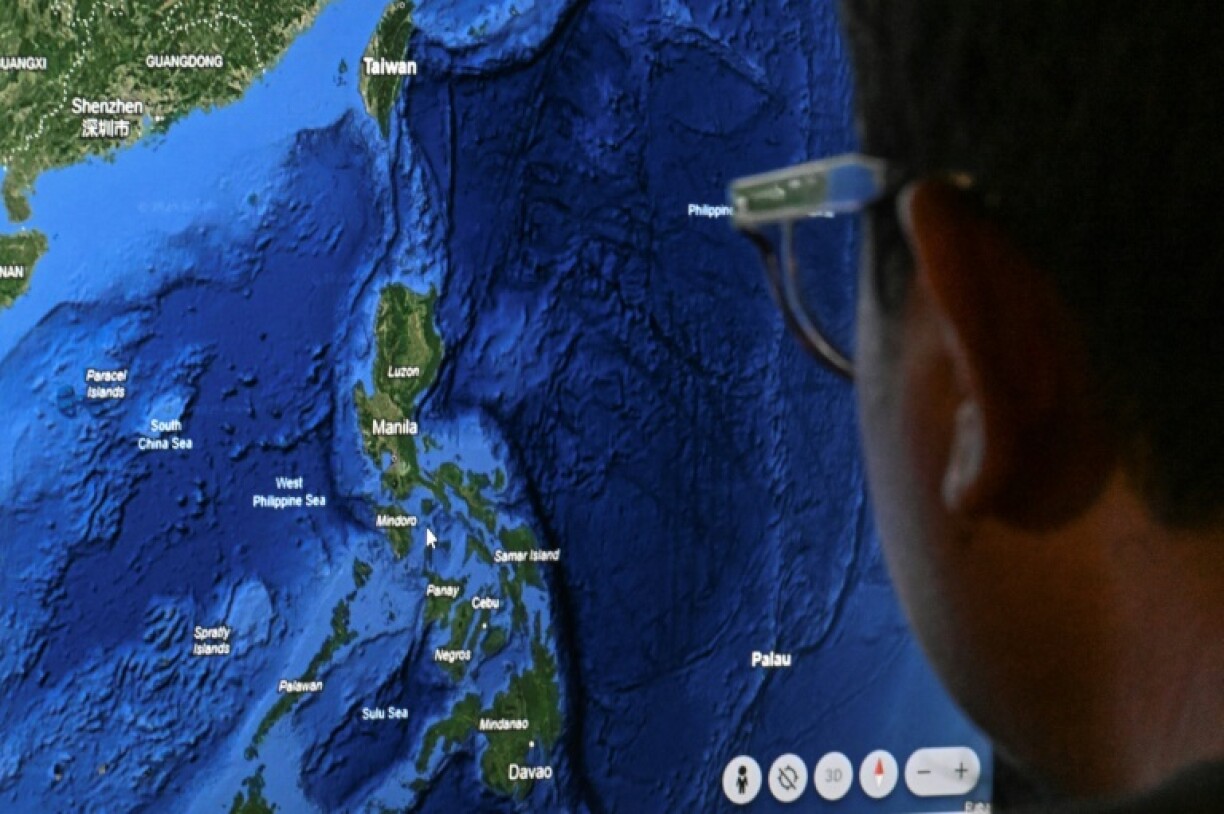 The name South China Sea remains visible to the north and west of the area newly identified as the West Philippine Sea
