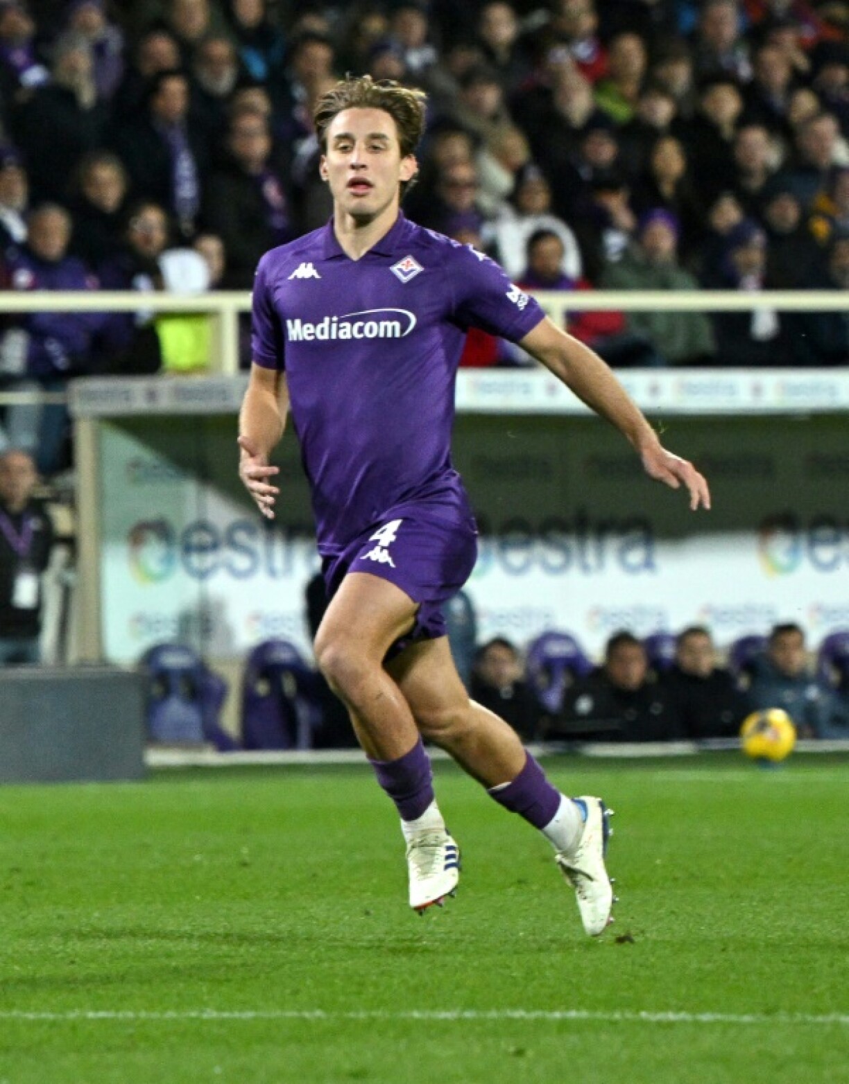 Fiorentina's Italian midfielder Edoardo Bove before he collapsed against Inter Milan on December 1