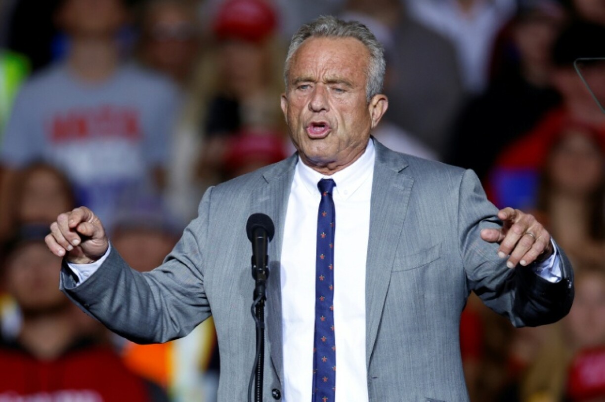 Robert Kennedy Jr lors d'un meeting de campagne de Donald Trump, à Milwaukee dans le Wisconsin, le 1er novembre 2024