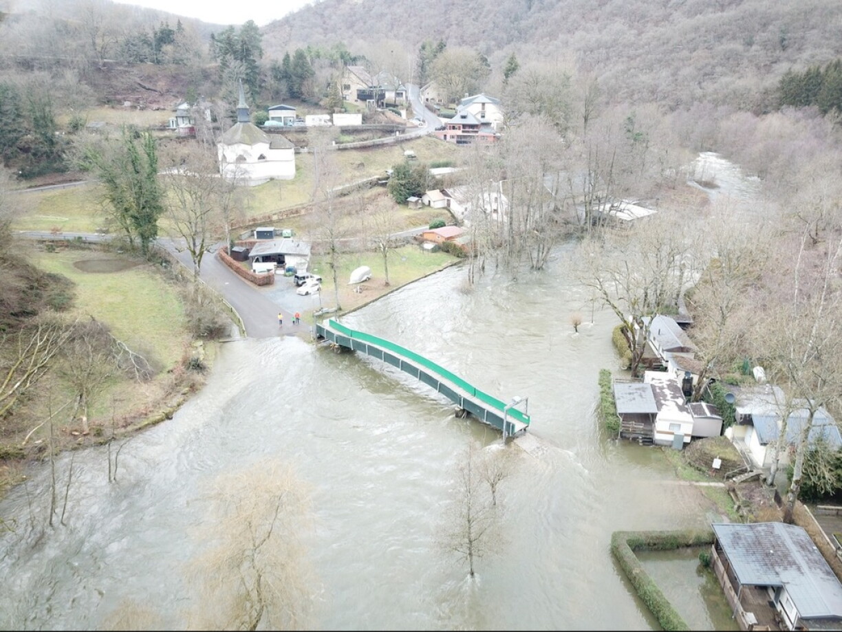 Iwwerschwemmung am Heischtergronn