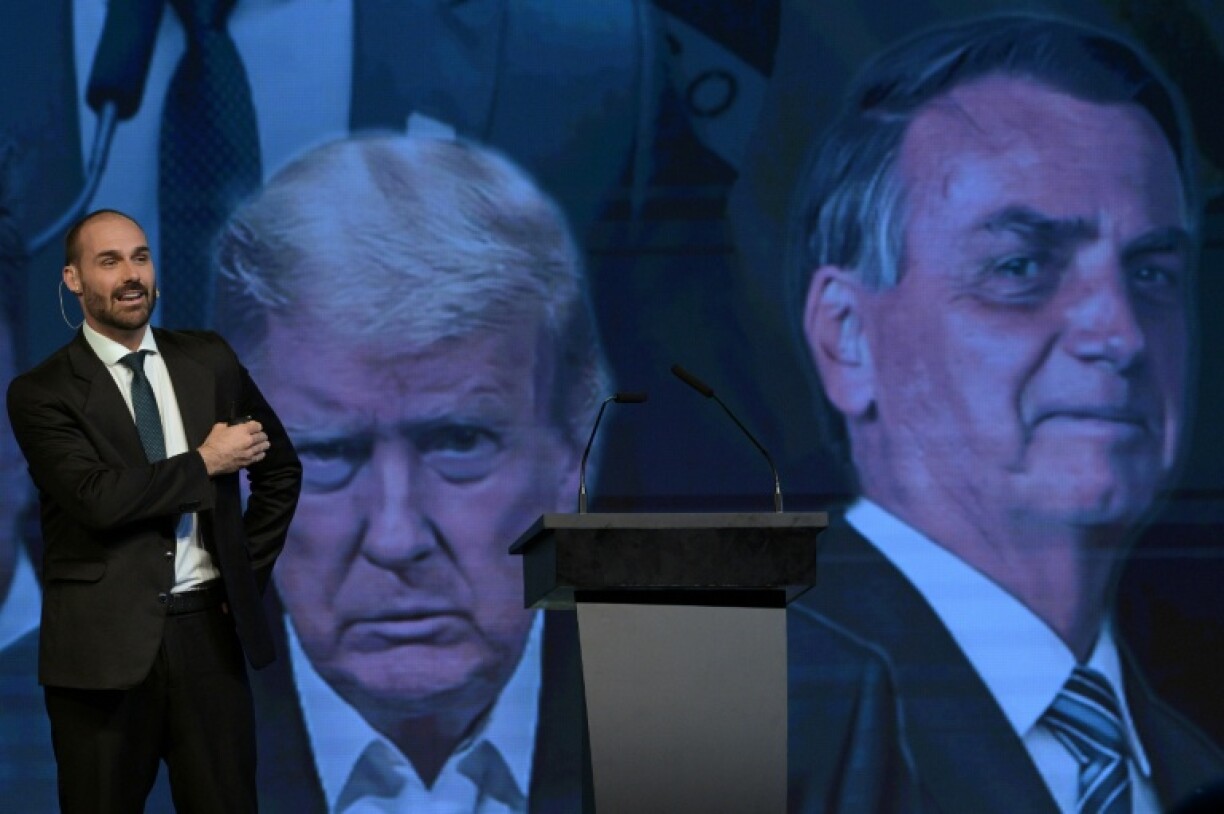 Eduardo Bolsonaro is a lawyer by training and has declared himself 'ready' to seek Brazil's highest office