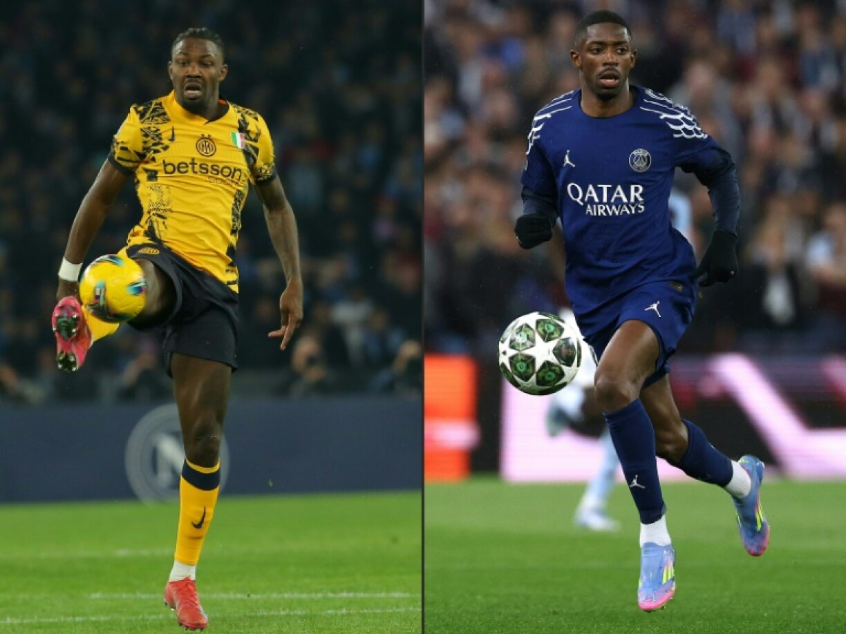 Inter's Marcus Thuram and PSG's Ousmane Dembele will have key roles to play in Saturday's Champions League final