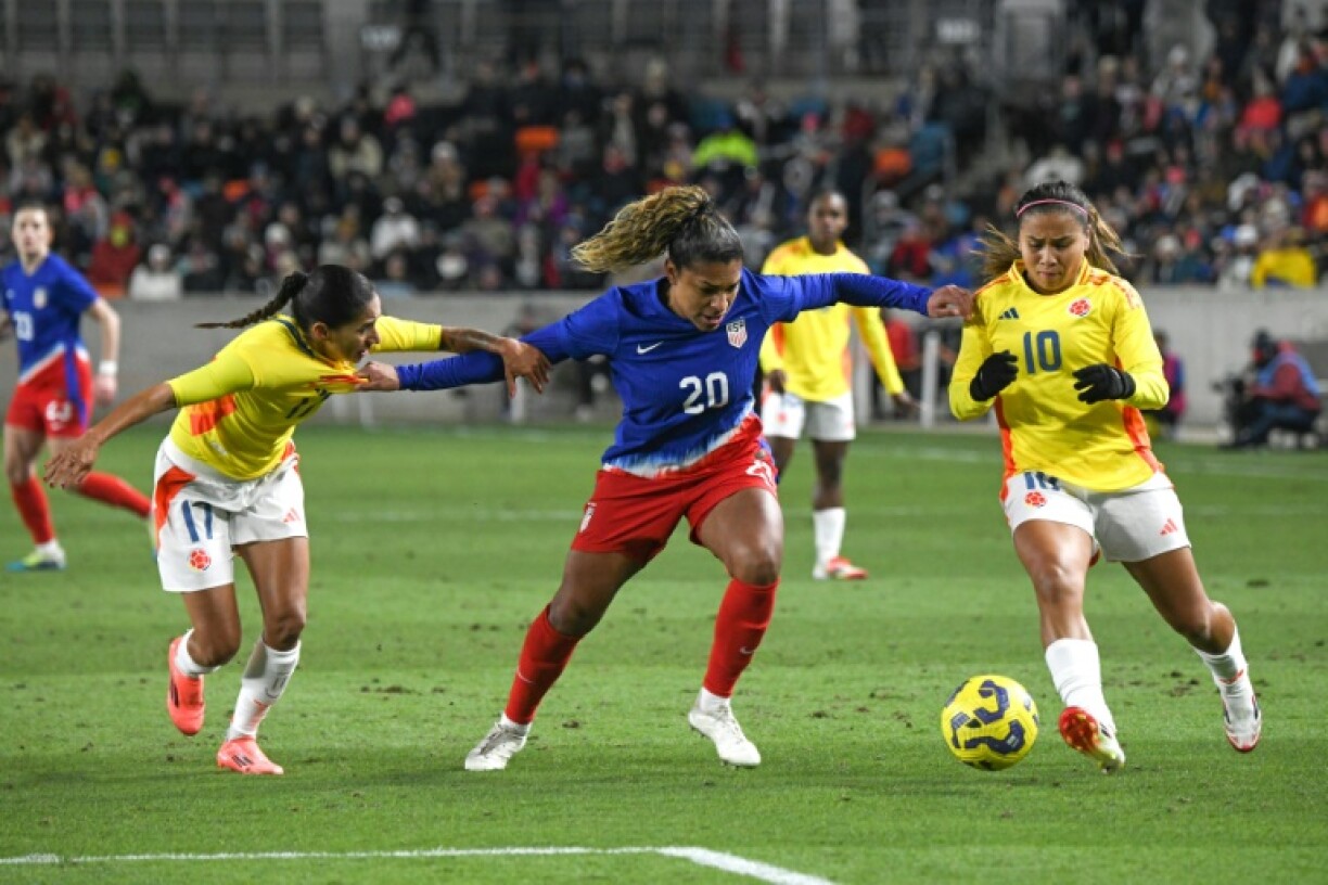 Catarina Macario (20) scored her first international goal in nearly three years in the USA's 2-0 win over Colombia