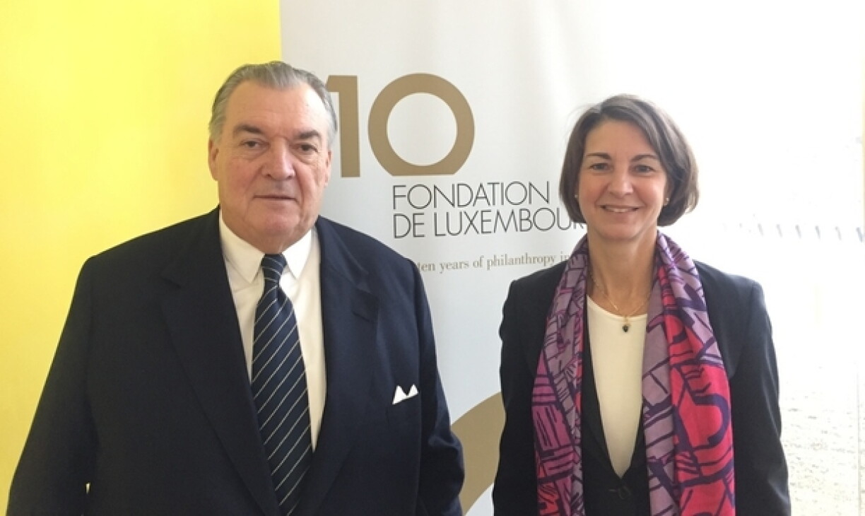 Henri Grethen, président de la Fondation et Tonika Hirdman, directrice générale.