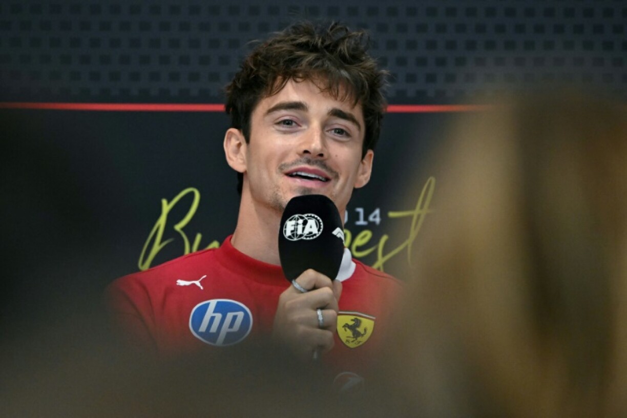 Charles Leclerc praises Fred Vasseur's calm approach at a press conference ahead of the Hungarian Grand Prix on Thursday