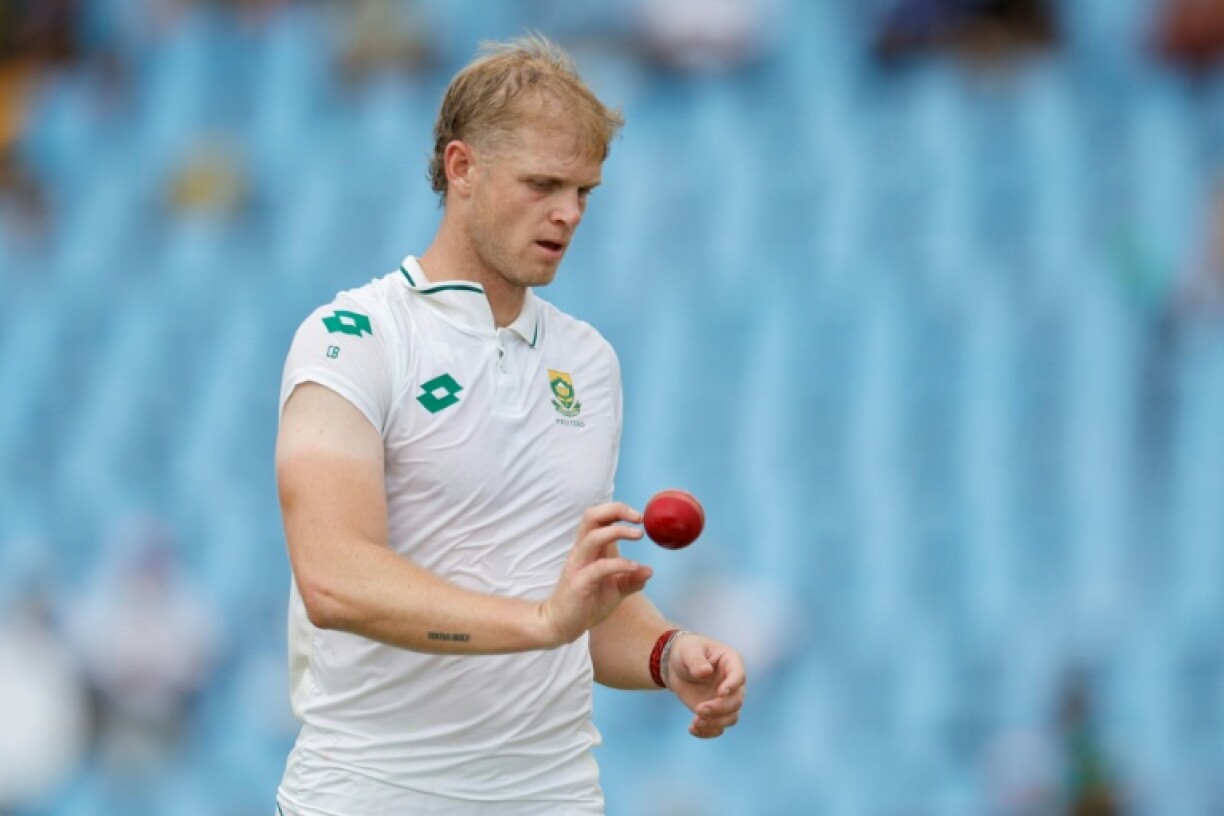 Corbin Bosch took his first wicket of the match after contributing 136 runs with the bat against Zimbabwe