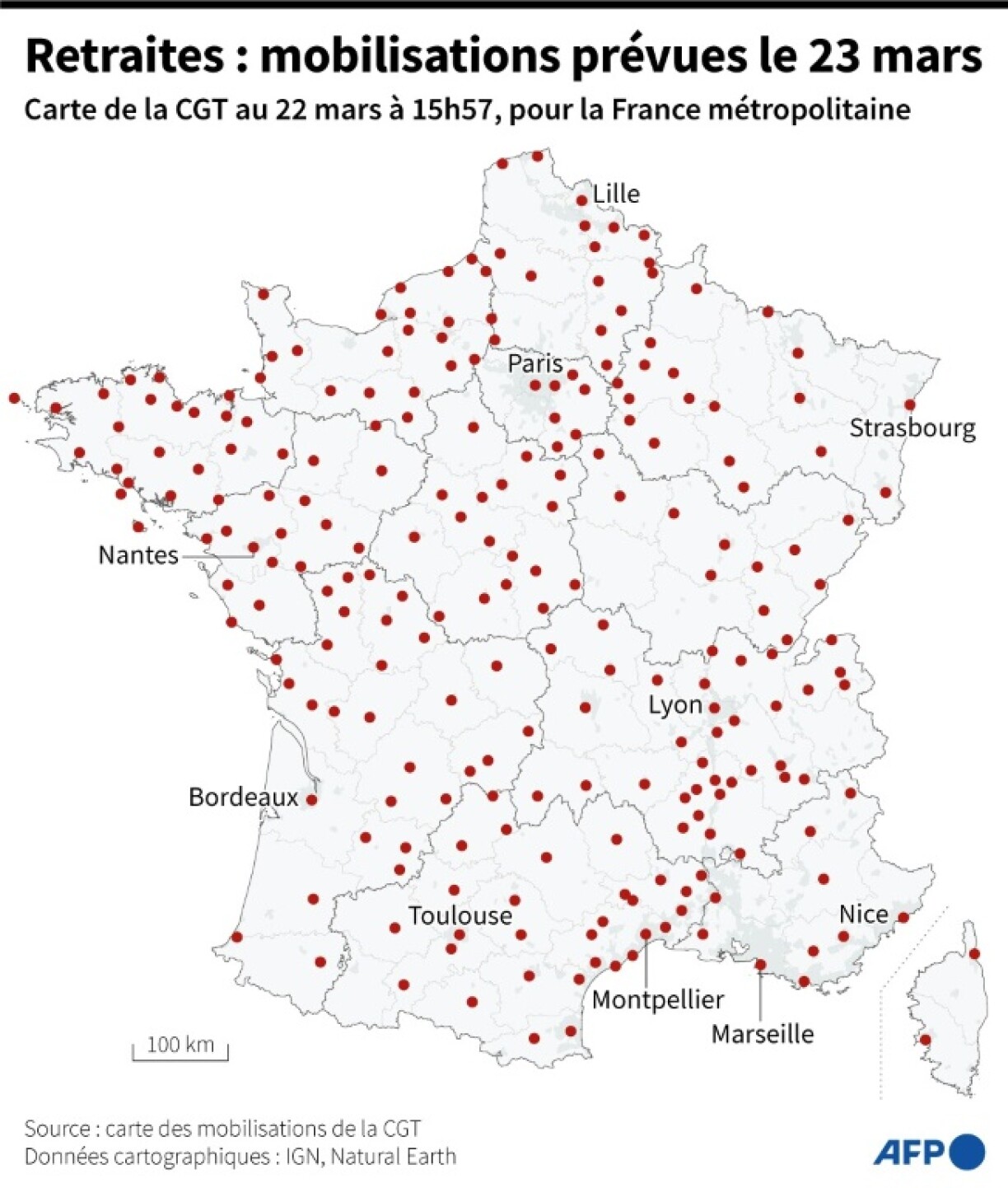 Réforme des retraites : mobilisations prévues le 23 mars