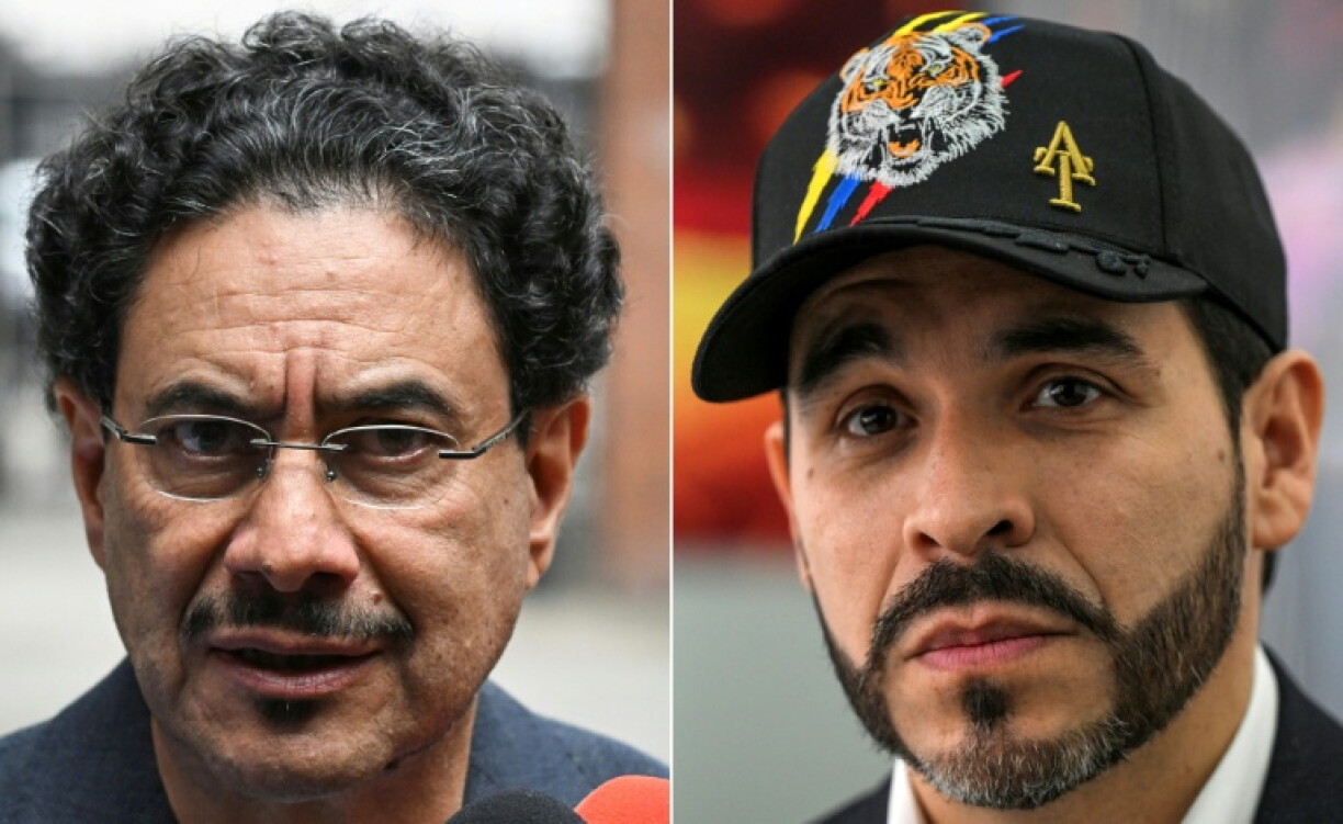 Montage photos réalisé le 31 mai 2026 montrant le sénateur de gauche Ivan Cepeda (à gauche) et le candidat de droite Abelardo de la Espriella, prétendants à la présidence en Colombie