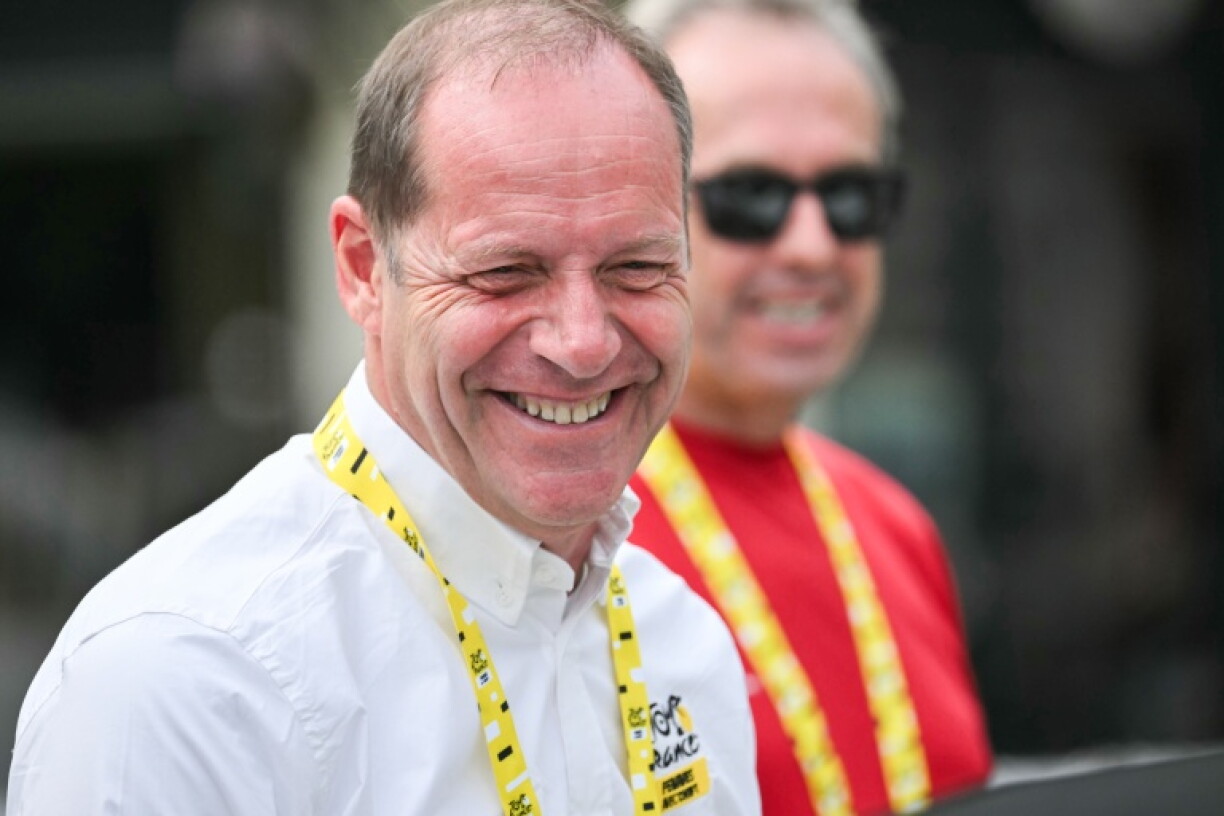 Le directeur du Tour Christian Prudhomme à Poligny le 3 août 2026 dans le centre de la France