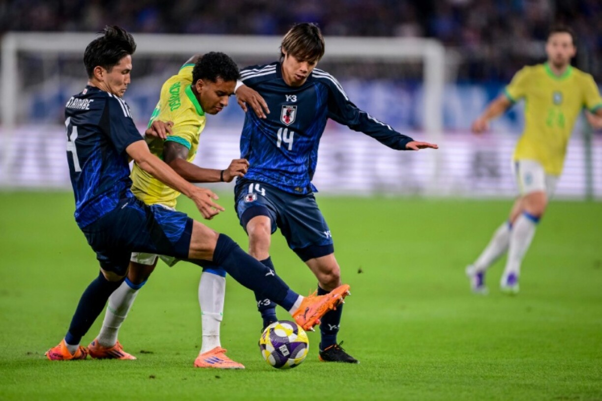 Japan beat Brazil 3-2 in a friendly in Tokyo on Tuesday