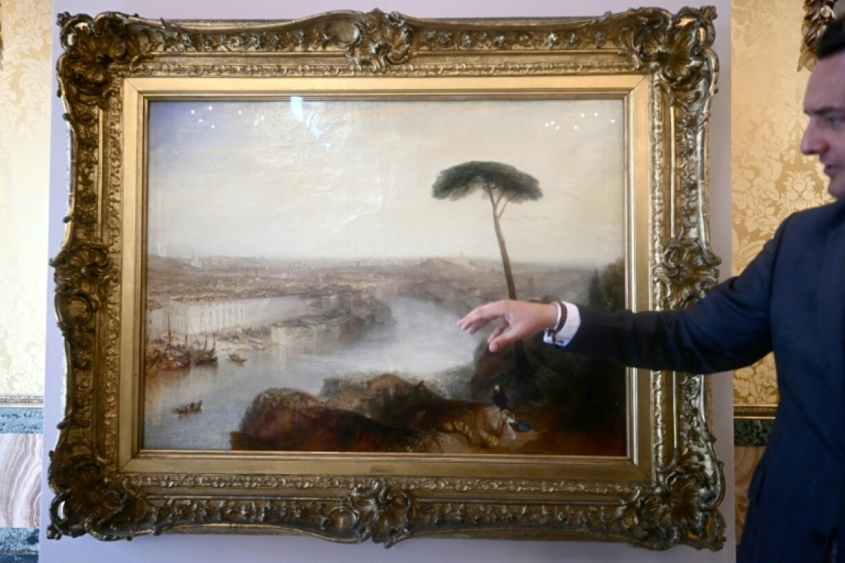 The Turner painting "Rome, From Mount Aventine" is a particularly well-preserved work which even has traces of the artist's fingerprints