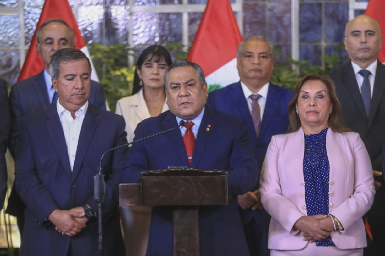 The 58-year-old Adrianzen presented his 'irrevocable resignation' to Boluarte and ministers