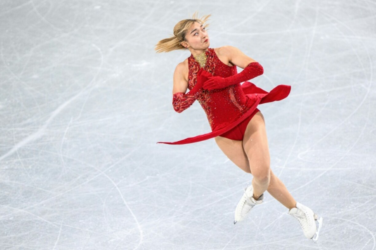 Japan's Kaori Sakamoto competes in Tokyo in April