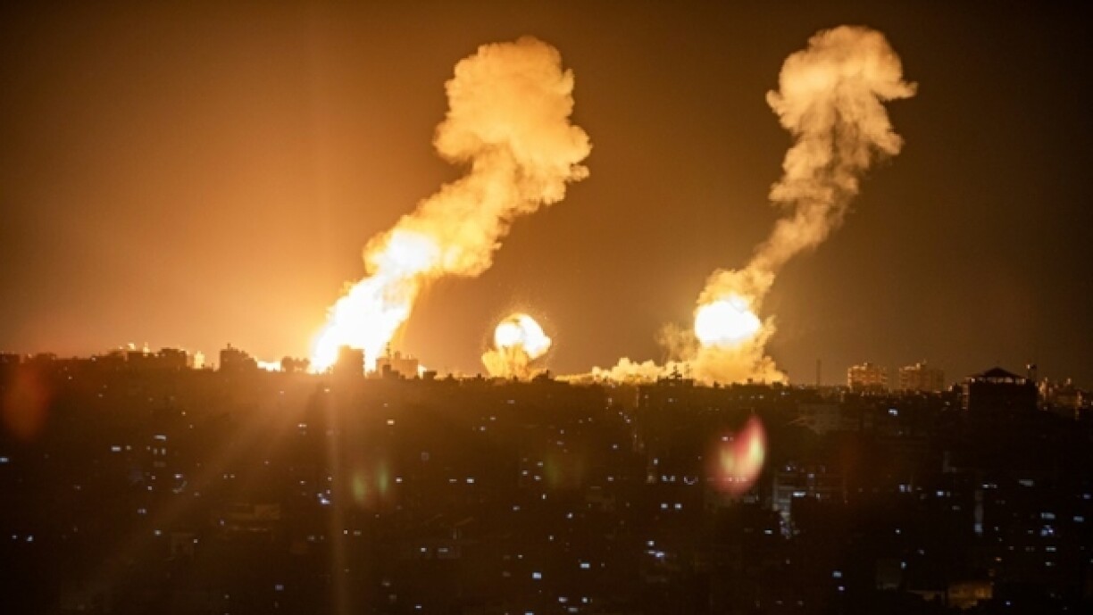 Frappes israéliennes sur la bande de Gaza, le 7 avril 2023