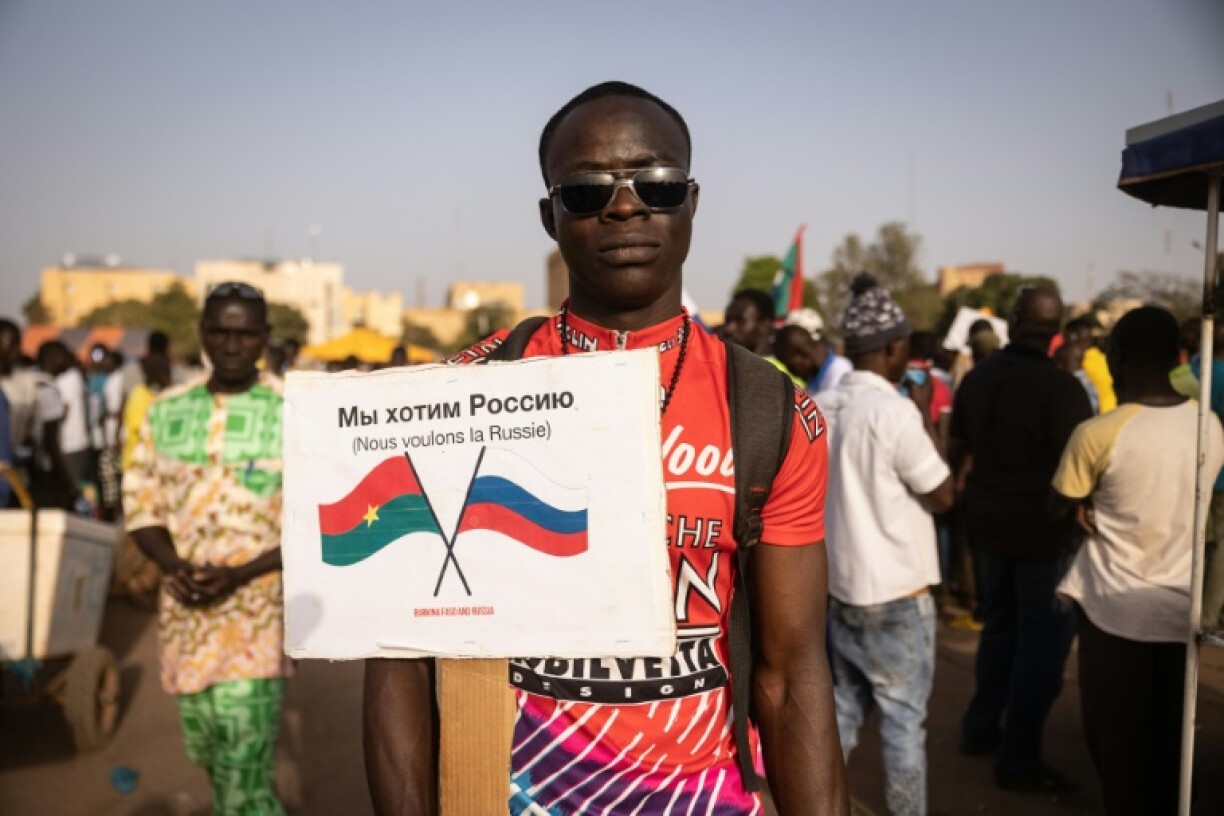Manifestation pro russe à Ouagadougou le 19 février 2022