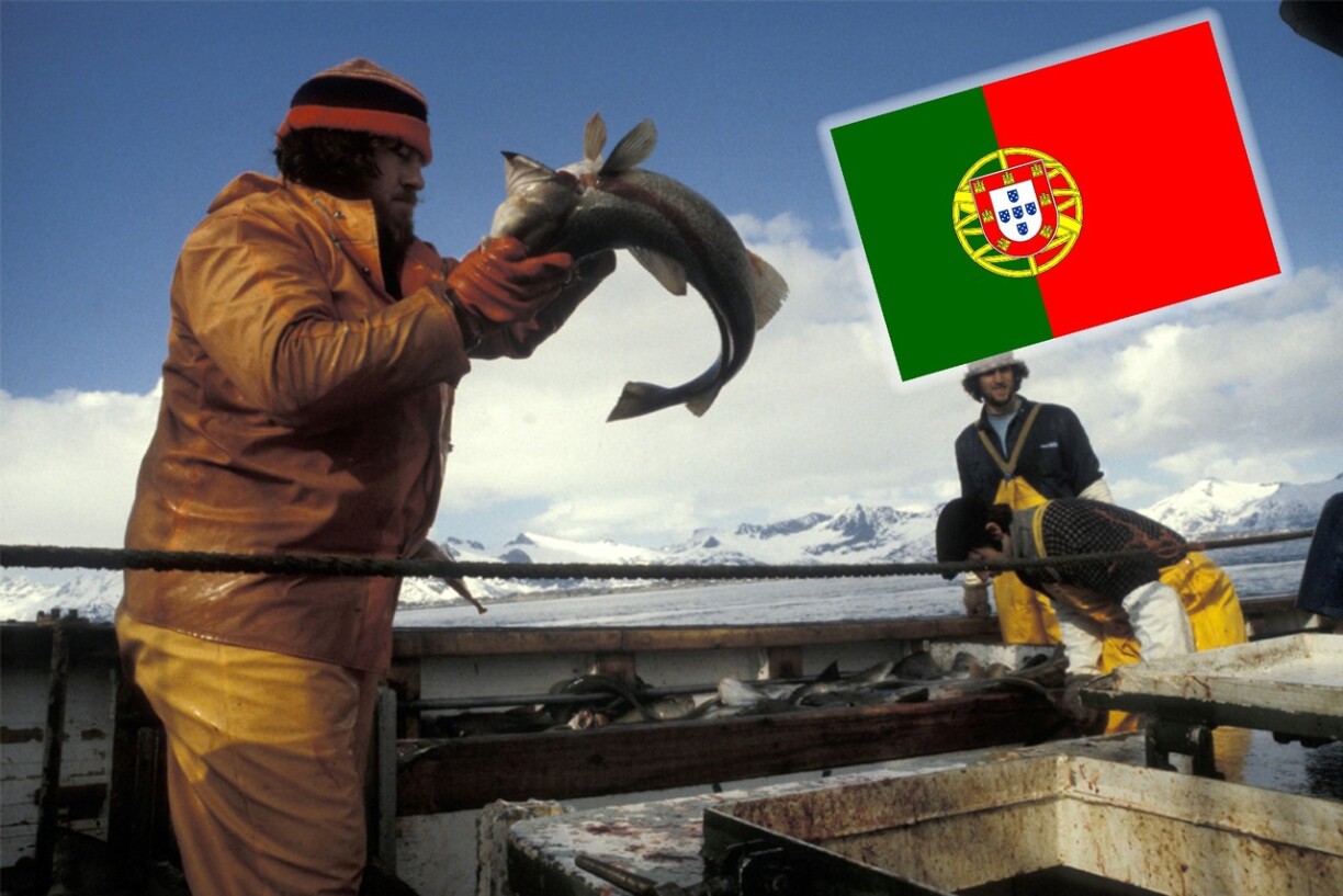 Des pêcheurs de cabillaud dans la mère Baltique.