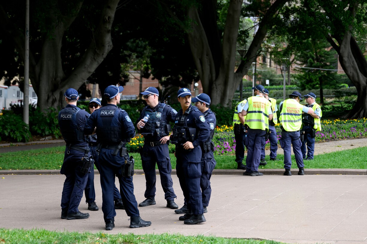 Symbolbild vun der australescher Police zu Sydney.