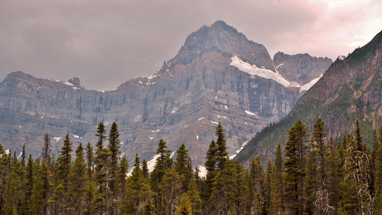 Le Howse Peak, où les trois alpinistes ont disparu.