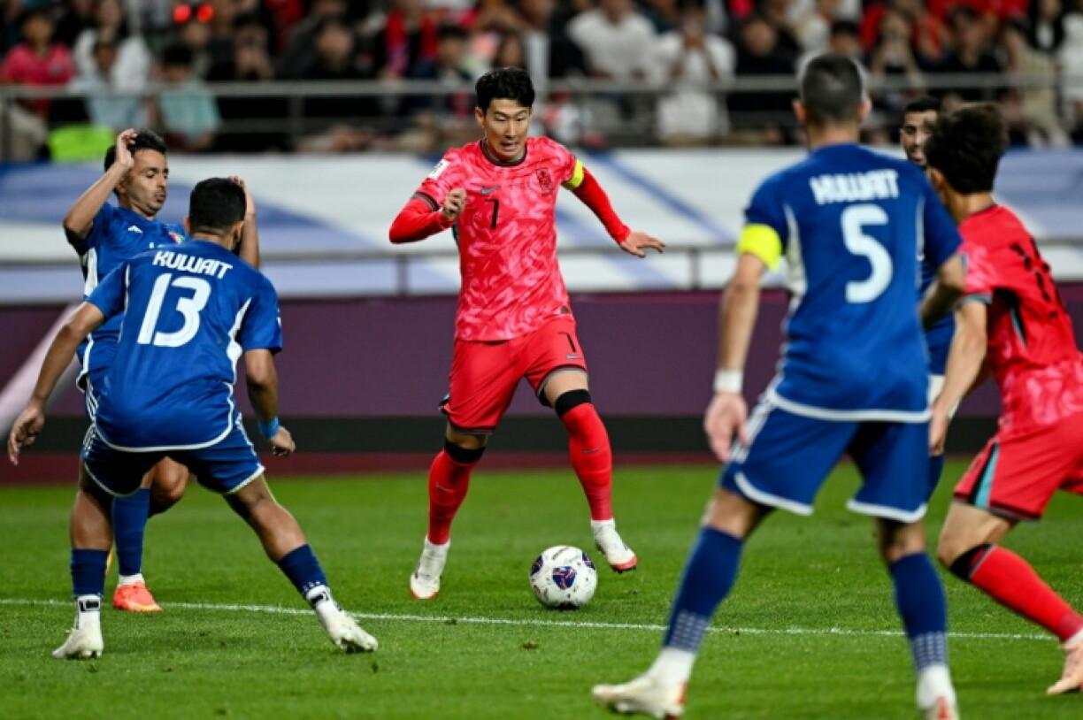 South Korea's Son Heung-min in action for his country