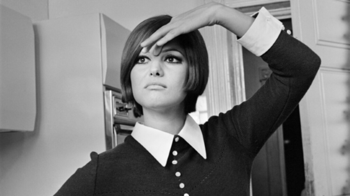 L'actrice Claudia Cardinale à Rome en janvier 1968