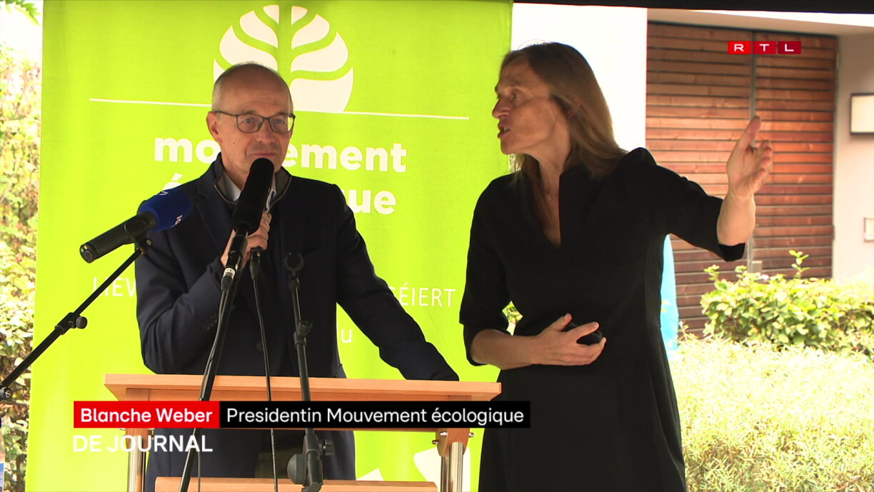 Blanche Weber interrompt le discours du Premier ministre lors de l'Oekofest.