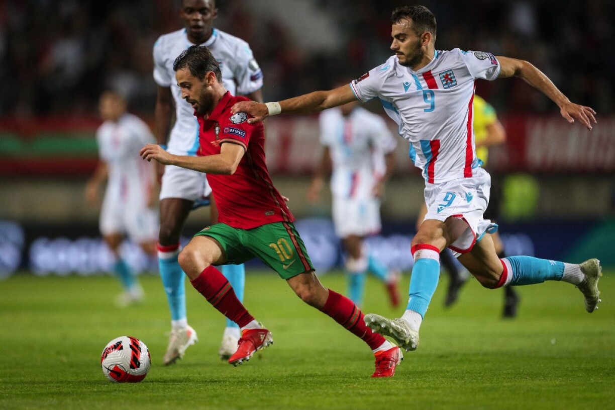 Bernardo Silva, particulièrement en forme, a baladé les défenseurs luxembourgeois le 12 octobre 2021
