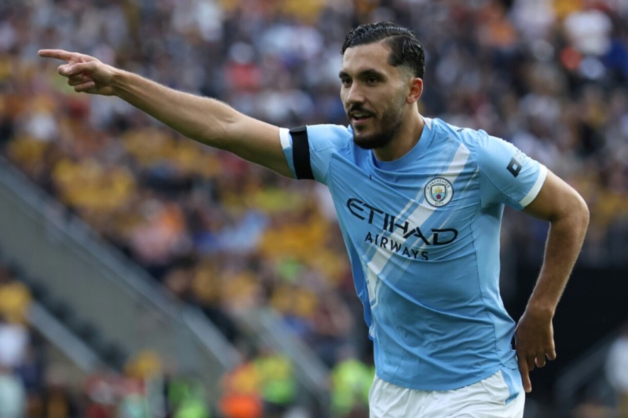 Rayan Cherki, buteur avec Manchester City à Wolverhampton le 16 août 2025