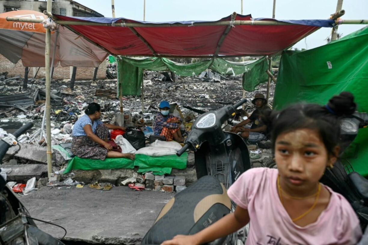 Devastation centred on the second most populous city of Mandalay