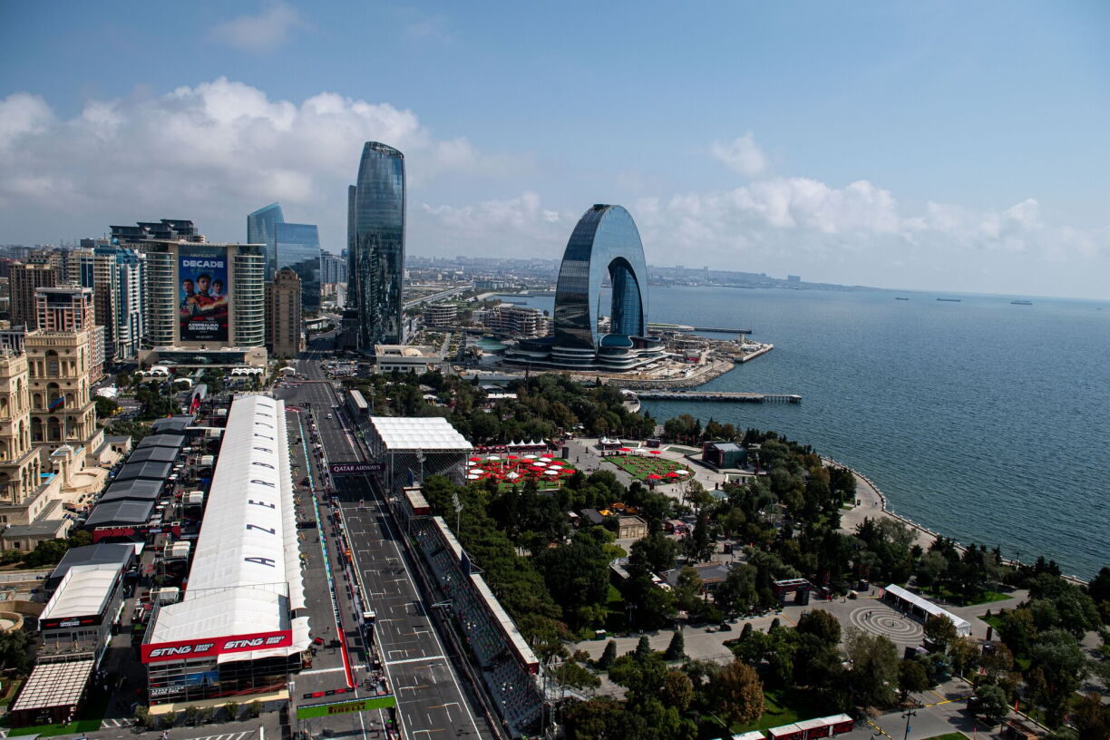 D'Skyline vu Baku.