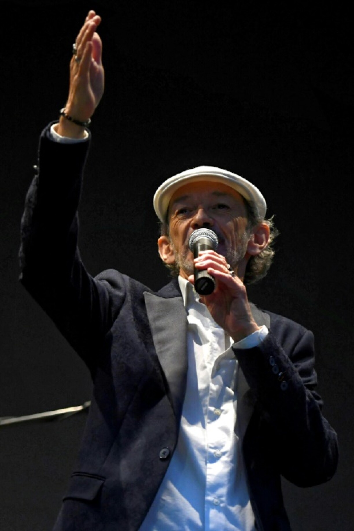 Le musicien et chanteur argentin Fabian Ordonez, père des rappeurs Bigflo et Oli, en concert à Toulouse, le 8 décembre 2021