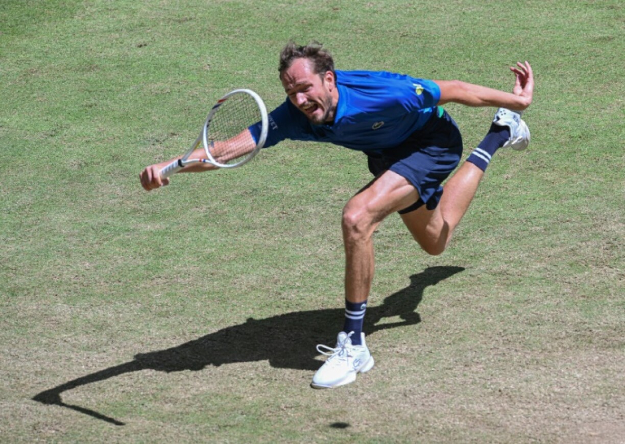 Russia's Daniil Medvedev reached his first final in 15 months on grass in Halle, Germany