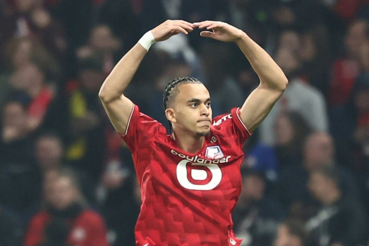 Lille's Ethan Mbappe cut inside on his left foot and fired a shot beyond the unsighted Lucas Chevalier in the Paris Saint-Germain goal to level the match